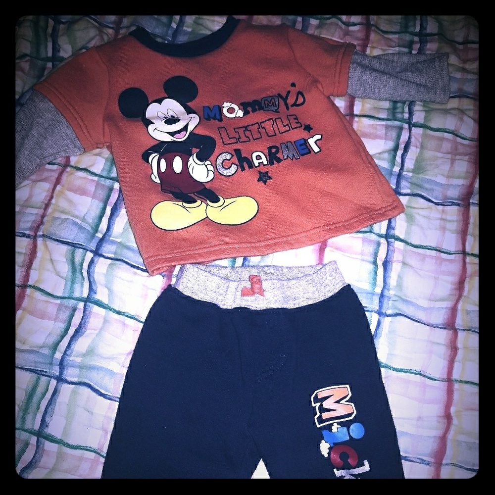 Baby boy Mickey mouse outfit
